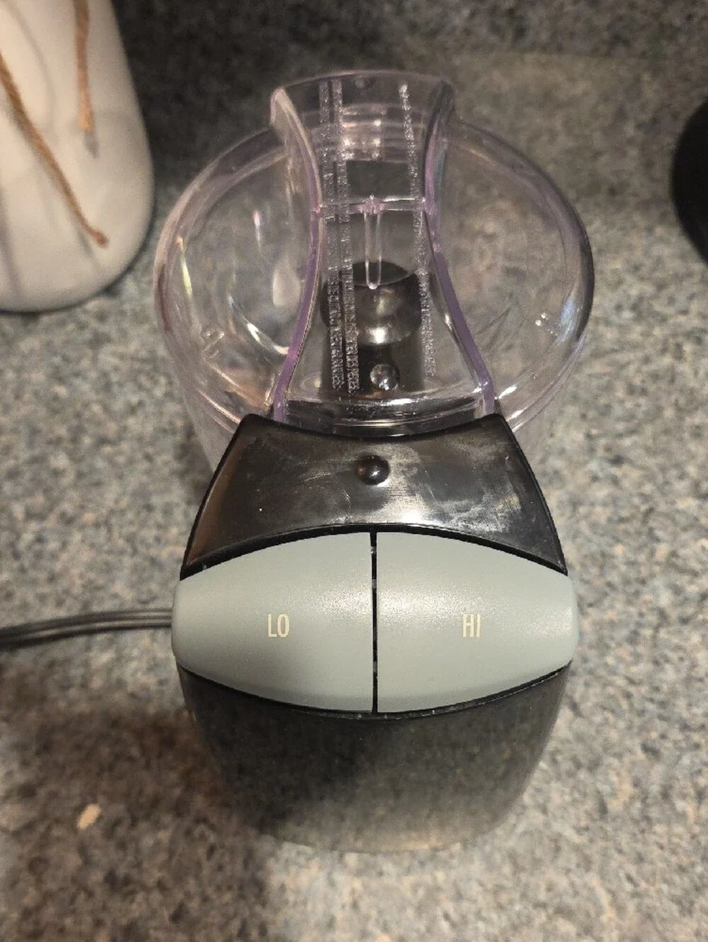 Hamilton Beach Black and Clear Mini Grinder